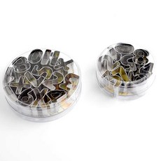 숫자 쿠키몰드 글자 스탬프 베이킹 케이크 홈베이킹, 1개