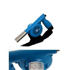 바베큐 덕트 핸드 캠핑 숯불 제련 전기 점화기 피크닉 손잡이 크랭크 블루 메탈릭 기어 단축형, 배터리 미포함 핸드헬드 전동 송풍기