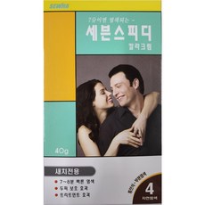 세븐스피디 칼라크림 새치전용 염색제, 1개, 4호 자연밤색