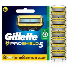 질레트 프로쉴드 5 면도기날, 1개, 8개입