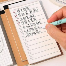 수첩 메모지 미니 노트 크라프트 체크리스트, 단품