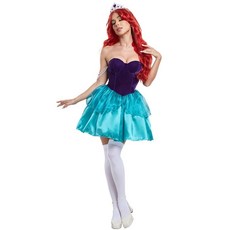 萬聖節服裝 童話小美人魚愛麗兒公主角色扮演服裝 兒童派對演出服
