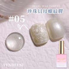 Vendeeni 萬能功能膠系列 15ml 專業級沙龍底膠 鋼化封層 建構流平膠 美甲店專用, 1個, VDN_A61鑽石瓶_珍珠螺纹05