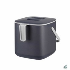 더캔보 음식물 쓰레기통 핸들형 다크그레이 2.6L 싱크대음식물쓰레기통