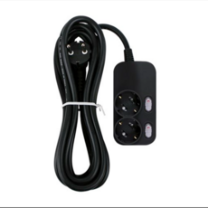 [국내생산] 대성 멀티탭 가정용 일반 절전 개별 2구 3구 4구 5구 6구 1M 1.5M 2M 2.5M 4M 4.5M 과부하차단 통합 스위치 안전 접지 사무실 긴 플러스탭 콘센트, 개별/2구/블랙, 1개