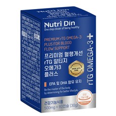 Nutri Din rTG Omega 3 plus魚油軟膠囊, 60顆, 1盒