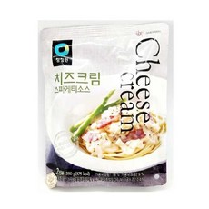 정원 크림치즈 스파게티소스 250g (2인분) X2팩 청정원 크림치즈, 2개