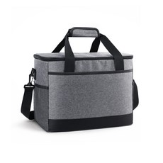 리빙맘 대용량 캠핑 피크닉 보냉백 3중 단열 쿨러백 보온백, 26L, 그레이