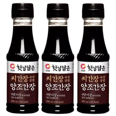 청정원 햇살담은 씨간장 숙성공법 양조간장 x 3개 전통장 국요리 조림용, 200ml, 1개