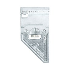 SHINWA 鶴龜 JIS認證角尺 金屬定位檔塊 12481-12486, 1個, 止檔塊12484 (厚手)