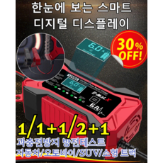 1/1+1 고출력 다기능 자동차 배터리 충전기 독일 고출력 납산 지능형 배터리 충전기 승용차 화물차 겸용 전기차, 1개