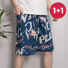 1+1 바바 세상편한 아이스 쿨링 반바지 냉감소재 2P