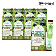 한국바이오셀 유기농 냉압착 엑스트라버진 올리브오일 100% 스틱 올리브유 8박스(10g x 112포), 8박스