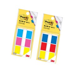 별별마켓 점착식 필름메모지 플래그 44mmx25mm 바인더정리, 680-3KP (3색)