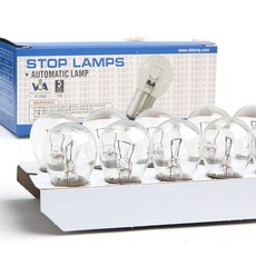조광 브레이크 전구 등 자동차 후미등 후진등 조광 1박스 24V 25W 투명 싱글, S25, 1세트