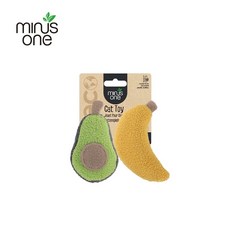 Minus One 邁樂思 造型貓草逗貓玩具，多款可選，環保材質，安全耐咬, 1個, 造型貓草系列 ｜貓玩具 酪梨香蕉