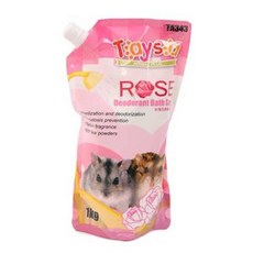 MoreD 햄스터 목욕 모래 장미향 1kg 다람쥐 냄새 탈취_ MD4790, 1