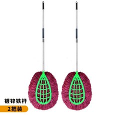 대형 야외 빗자루 실외 마당 도 업그레이드된 낙엽 청소 아연도금강봉 쓸기 플라 두꺼운 A., 1개, C. 엔지니어링 플라스틱 빗자루 60x80cm 아연 도