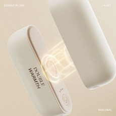 보조배터리 DOUBLE IN ONE 핸드워머 손난로 분리식 대용량 10000mA USB 충전식 A401 KC인증 대량구매 핫팩