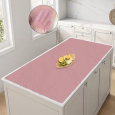 주방 카운터용 59.9 x 39.9cm(23.6 15.7인치) 실리콘 매트 미끄럼 방지 내열성 조리대 프로텍터 아일랜드용 방수 공예 다크 그레이_166650, 47.2"L x 23.6"W_166650, 반투명 레드