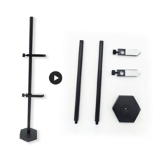 지지대 키밍 그래픽카드 컴퓨터짖대 받침대 거치대 59000EA 1EA, 블랙