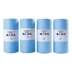 可水洗懶人抹布 一次性廚房抹布 吸水不沾油洗碗巾 廚房防水防油貼紙, 1個, 4捲共200片 超實惠套裝
