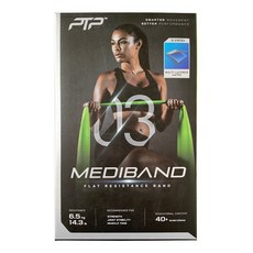 PTP Mediband L3 彈力帶 翠綠 6.5公斤 阻力訓練 瑜珈, 螢黃 L2-5.8公斤, 1個