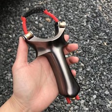 新款滑輪彈弓 射魚神器 鋁合金彈弓, 彈珠套餐2皮筋+包, 1個