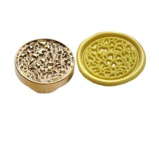 초대장 봉인 스탬프 도장 문양 황동 2.5cm 1개 C, No.20