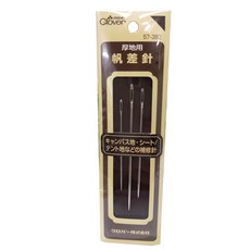 【Clover 可樂牌】帆差針 厚地用手縫針 帆布針 日本原裝進口, 1個