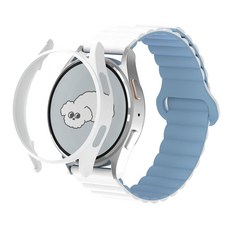 아이메이드잇 갤럭시워치 실리콘 스트랩 케이스, 화이트
