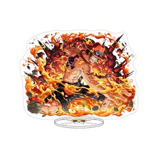 원피스 아크릴 스탠드 피규어 캐릭터 모음 루피 조로 샹크스 굿즈 장식 소품, 1개, 71.에이스