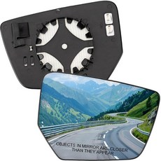 LOIYLLEN 쉐보레 임팔라 2014 2015 2016 2017 2018 2019 2020용 드라이버 사이드 미러 교체품 - 왼쪽 미러 유리 파워 온열 백미러 유리, Passenger Side (Right)