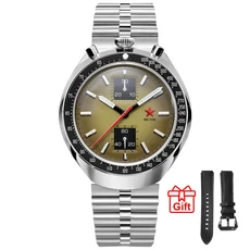 레드 스타 1963 불헤드 크로노그래프 레트로 와인딩 무브먼트 야광 42mm 남성호환 식 시계 방수