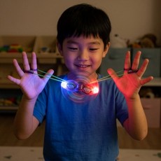 LED 스피너 원터치스위치 스핀토이장난감 원터치스피너 플라스틱케이스포장 필요수량마음대로, 1개, 혼합색상