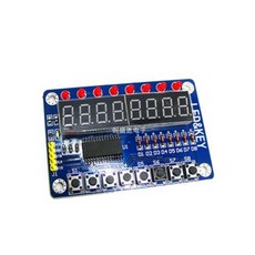 AI電子 TM1638 按鍵數碼管LED顯示模組 (7-12歲) Arduino適用 兒童益智學習 數學邏輯, 1個
