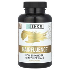 Zhou Nutrition 헤어플루언스 프리미엄 모발 성장 포뮬라 60 야채 캡슐, Zhou Nutrition 헤어플루언스..., 1개, 60정