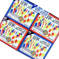 도미노 게임 보드게임 블럭 알파벳스티커 (12개세트), 12개, 단일상품1