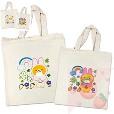 SB 에코백그리기 에코백색칠하기 토끼 에코백색칠키트, 1개