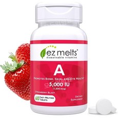 EZ멜츠 비타민A Vitamin A 5000IU 60정, 1개