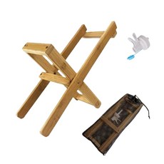 TANLOOK 探露客 戶外露營折疊水架 便攜式木製飲水機架, 木紋, 1個