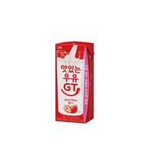 남양 맛있는우유gt 180ml 딸기우유 12팩, 12개