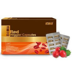 台灣康醫 活霸帝蚓100粒裝包 調整體質 蚓激酶 日本專利紅蚯蚓萃取酵素 小瓢蟲生機坊, 1個