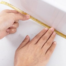 센스라벨 줄눈 테이프 곰팡이 방지 모서리 테이프, 연그레이, 4개