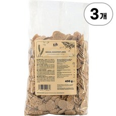 코로 스펠트 크런치 플레이크 무가당 KoRo Spelt Crunchy Flakes No Added Sugar 400g, 3개