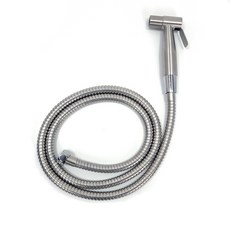 욕실 스프레이건 국산 메탈호스 세트, 실버, 5m