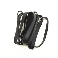 100개 대형 검정 고무 밴드 SBG 링 신축성 강한 탄성 사무실 포장 용품 타이, 02 100pcs