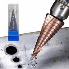 BINDESIGN 스텝드릴비트 4-32mm 계단드릴 철판 금속 스텐 홀확장 드릴 코발트 함유 나선형 타공, 1개