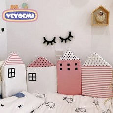 YEYOEMI 예여미 키즈 텐트 놀이방 아기침대 장식용 쿠션세트, 핑크