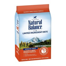 【DC寵物有發票】 NB飼料 無穀犬飼料 寵物飼料 寵物無穀飼料 單一肉源 Natural Balance F049, 1個, 3#地瓜鮭魚【原顆粒】4.5磅